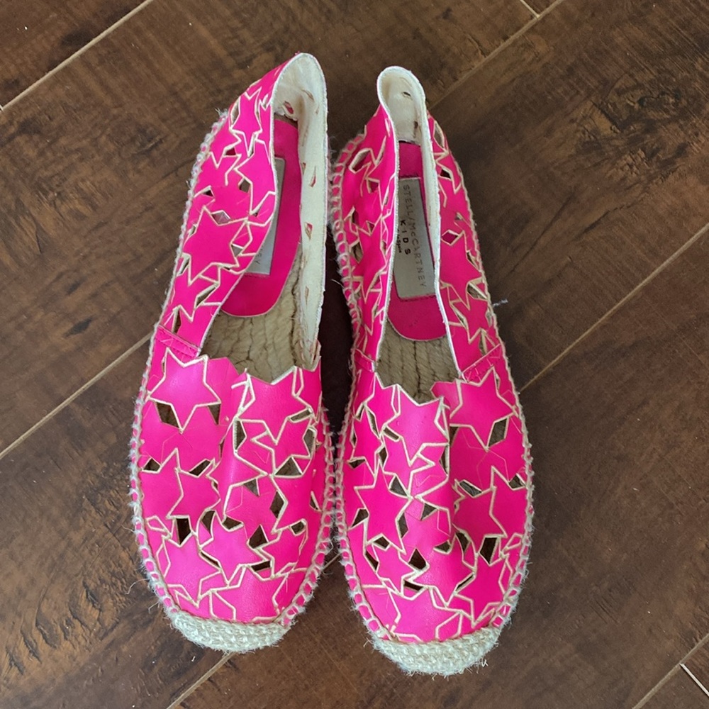 Stella McCartney Kids Pink Star Lasercut Espadrilles
NWOB